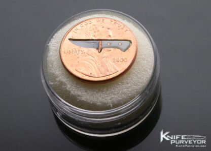 2000 Liberty Penny with Miniature Knife Inside Coin with Miniature Slipjoint Folder - Image 2
