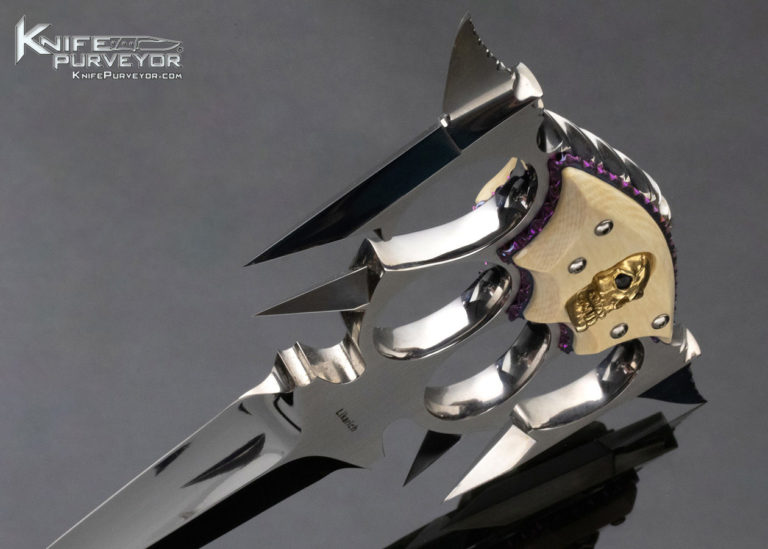 Steve Likarich Custom Knife Mammoth Skull Push Dagger Knife Purveyor
