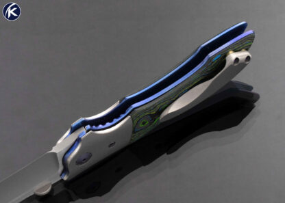 Allen Elishewitz Custom Knife Fat Carbon Fiber Toxic Storm Linerlock - Image 6