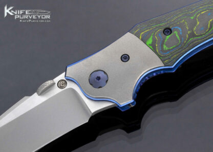 Allen Elishewitz Custom Knife Fat Carbon Fiber Toxic Storm Linerlock - Image 2
