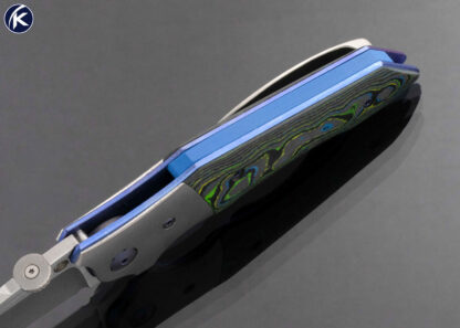 Allen Elishewitz Custom Knife Fat Carbon Fiber Toxic Storm Linerlock - Image 5