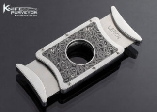 Mathew Lerch Custom Cigar Cutter with Devin Thomas Damascus 16767