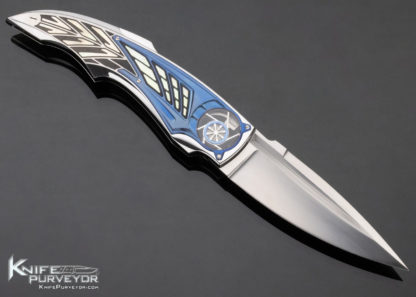 Corrado Moro Custom Knife "Tiger Tourbillon" Lockback - Image 3
