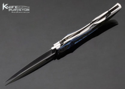 Corrado Moro Custom Knife "Tiger Tourbillon" Lockback - Image 7