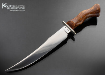 Bill Moran MS Custom Knife Curly Maple Hand Forged ST-24 Fighter Featured in William F. Moran, Jr. "Forever a Legend" on Page 181