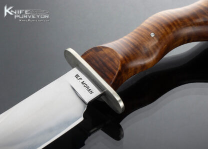 Bill Moran MS Custom Knife Curly Maple Hand Forged ST-24 Fighter Featured in William F. Moran, Jr. "Forever a Legend" on Page 181 - Image 2