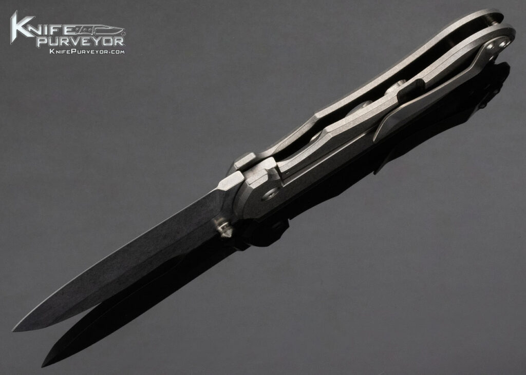 Michael Burch Custom Knife Midtech Titanium Framelock Knife Purveyor