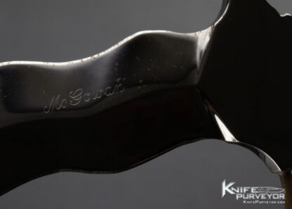McGowan Custom Knife Hand Painted and Carved Wood Rattlesnake Kris Push Dagger (Broken Tail) - Image 6