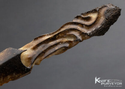 Carved Fossilized Walrus Letter Opener - Image 3