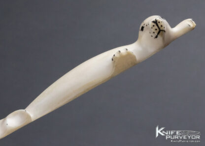 Carved Fossilized Walrus "Seal" Letter Opener - Image 4