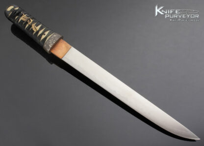 Japanese Katana with Wood Shirasaya - Image 3