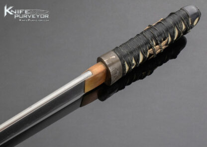 Japanese Katana with Wood Shirasaya - Image 5