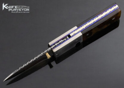 Bob Levine Custom Knife Amber Linerlock - Image 5