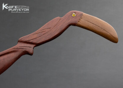 Carved Parrot Feather Letter Opener 14208