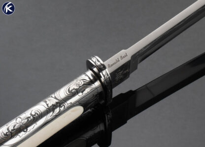 Ron Best Custom Knife Mammoth Double Interframe Jere Davidson Engraved Wakizashi 15432