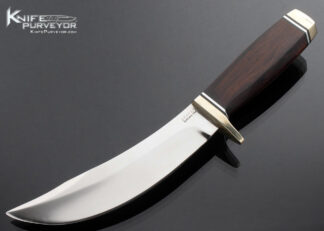 Harvey-Draper-Custom-Knife-Rosewood-and-Brass-Green-River-Skinner-with-Hand-Tooled-Leather-Sheath-15603