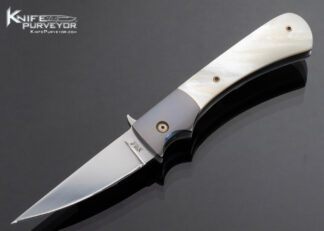 Paul-Fox-Custom-Knife-Mother-of-Pearl-and-Titanium-Rear-Back-Flipper-15609