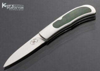 Steve-Hoel-Custom-Knife-ATS-34-Jade-Interframe-Lockback-15608