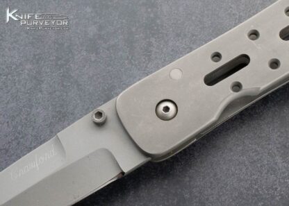 Pat Crawford Custom Knife Titanium Linerlock - Image 2