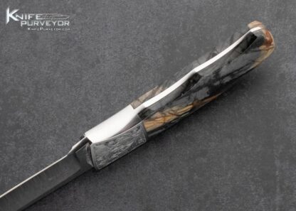 D'Alton Holder Custom Knife Picasso Marble Clip Point Hunter Engraved by Pat Holder 15875