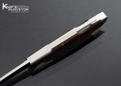 Ted Dowell Custom Knife Blackwood Drop Point Lockback Folder - Image 5