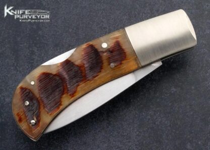 Bill King Custom Knife Rams Horn Lockback - Image 4