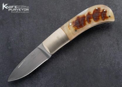 Bill King Custom Knife Rams Horn Lockback 15954