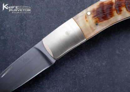 Bill King Custom Knife Rams Horn Lockback - Image 2
