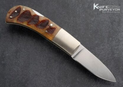 Bill King Custom Knife Rams Horn Lockback - Image 3