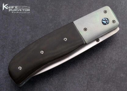 Bill King Custom Knife Anodized Titanium and Micarta Linerlock - Image 4