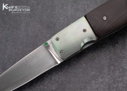 Bill King Custom Knife Anodized Titanium and Micarta Linerlock - Image 2