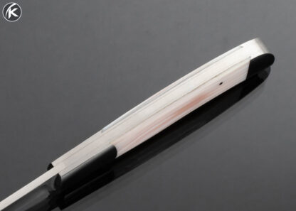 Ron Gaston Custom Knife Double Bolster Mother of Pearl Slip Joint w Half Stop Drop Point - Image 5