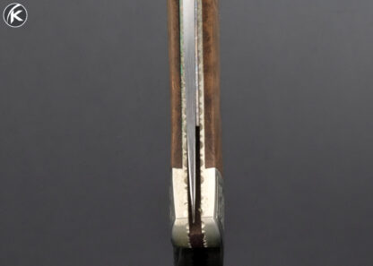 Frank Centofante Custom Knife Simon Lytton Engraved Loveless Design Burlwood Lockback 16214