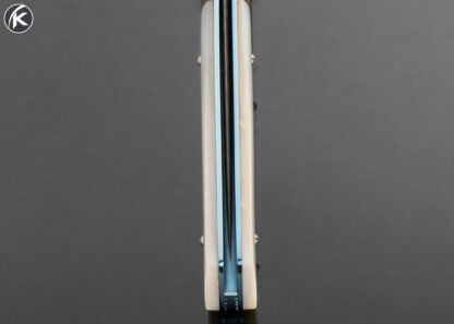 Frank Centofante Custom Knife Damascus and Mother of Pearl Linerlock 16204