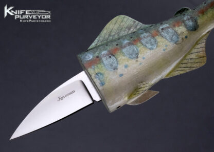 Tsuguo Kurosawa Custom Knife Japanese Yamame Trout - Image 4
