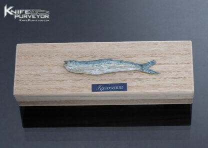 Tsuguo Kurosawa Custom Knife Urume Iwashi Fish Painted and Lacquered Wood Handle - Image 5