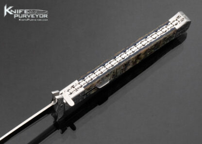 Afaaq Custom Knife Sole Authorship Engraved Abalone Swing Guard Tab Release Automatic - Image 5