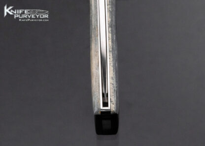 Jerry Moen Custom Knife Engraved Mammoth Slipjoint Folder with 24 Kt Gold Inlays - Image 7