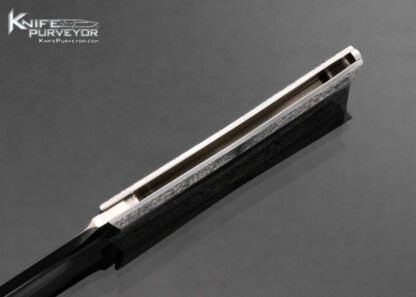 Mark Daley Custom Knife Fluted Hand Textured Steel Lockback 16065