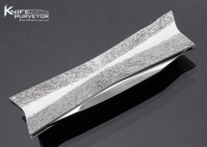 Mark Daley Custom Knife Fluted Hand Textured Steel Lockback - Image 4