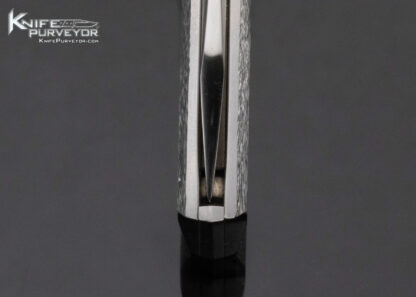 Mark Daley Custom Knife Fluted Hand Textured Steel Lockback - Image 7