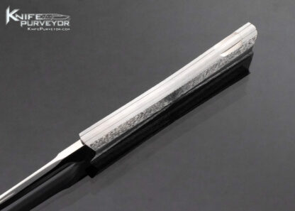 Mark Daley Custom Knife Fluted Hand Textured Steel Lockback - Image 5