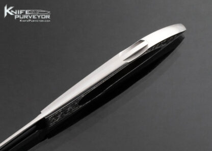 Antonio Fogarizzu Custom Knife Black Lip Interframe Lockback Engraved by Ron Nott with  24Kt Gold Inlays - Image 5