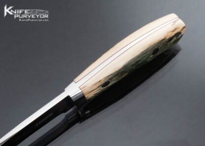 John Young Custom Knife Blue Mammoth Loveless Pro Hunter - Image 4