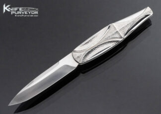 Mark Daley Custom Knife Textured Metal Half Stop Slipjoint 16064