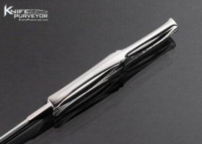Mark Daley Custom Knife All Steel Textured Slipjoint w Half Stop - Image 5