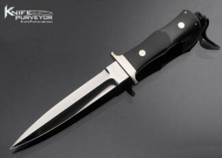 Masao Takahashi Custom Knife Micarta Dagger with Sheath 16054