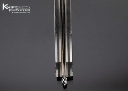 Matthew Lerch Custom Knife Fluted Damascus Credit Card Automatic Linerlock - Image 8