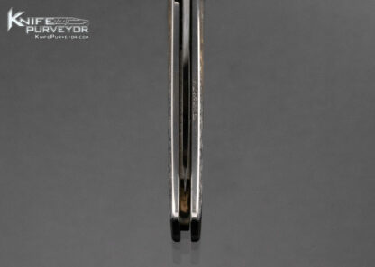 Bob Terzuola Custom Knife Ceramic Blade Linerlock Engraved by Gino Cargnel with Indian Chief 16383