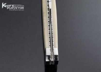 Muhammad Afaaq Custom Knife Mammoth Engraved Swing Guard Automatic - Image 7